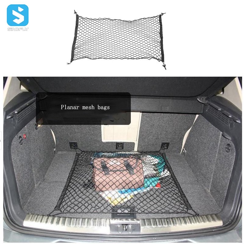 Universal Car Trunk Net Holder Storage Nylon Mesh Cargo Organizer Net Bag Mesh Luggage Net Holder Convenient Back Seat Organizer