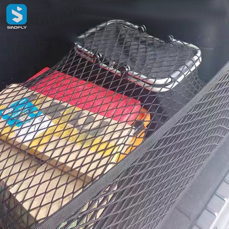 Universal Car Trunk Net Holder Storage Nylon Mesh Cargo Organizer Net Bag Mesh Luggage Net Holder Convenient Back Seat Organizer