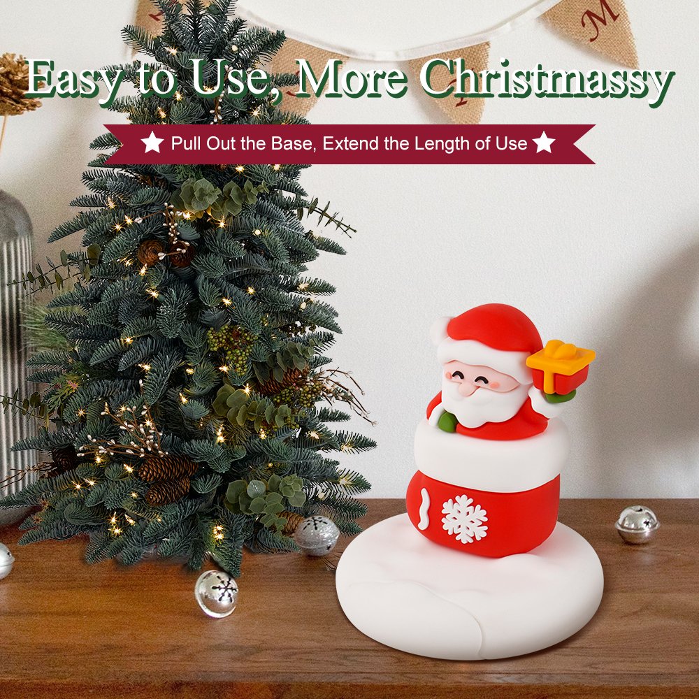 Best Kids Christmas Gift Phone Stand Cute Santa Claus Christmas Tree Elk Cartoon Phone Holder