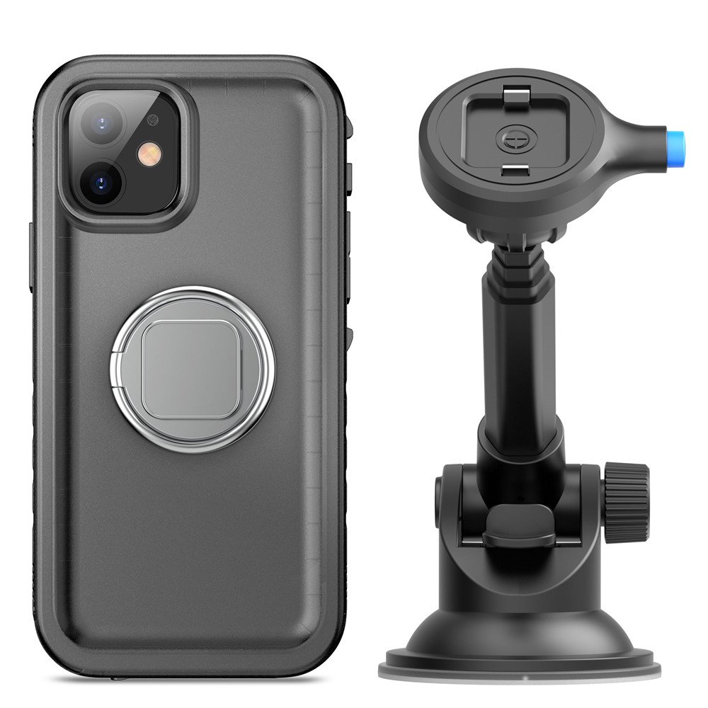 Windshield Dashboard Multi Function Phone Holder Stand, Universal 360 Rotation Adjustable Car Mount Bracket