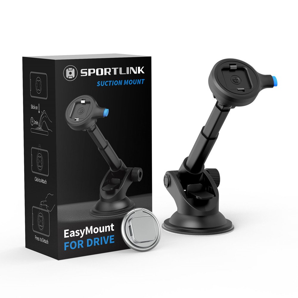 Windshield Dashboard Multi Function Phone Holder Stand, Universal 360 Rotation Adjustable Car Mount Bracket
