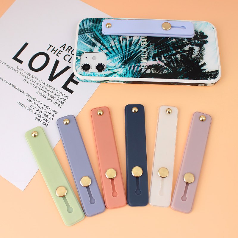 NEW Wrist Band Hand Band Finger Grip Mobile Phone Holder Stand Push Pull Universal Car Phone Socket Holder For All mobile phone