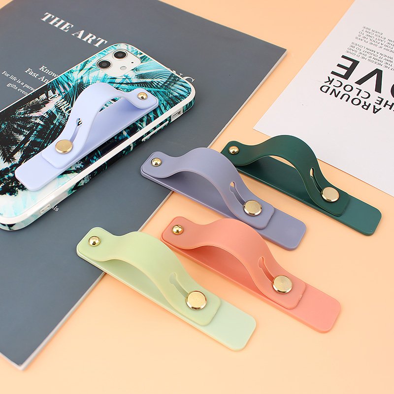 NEW Wrist Band Hand Band Finger Grip Mobile Phone Holder Stand Push Pull Universal Car Phone Socket Holder For All mobile phone