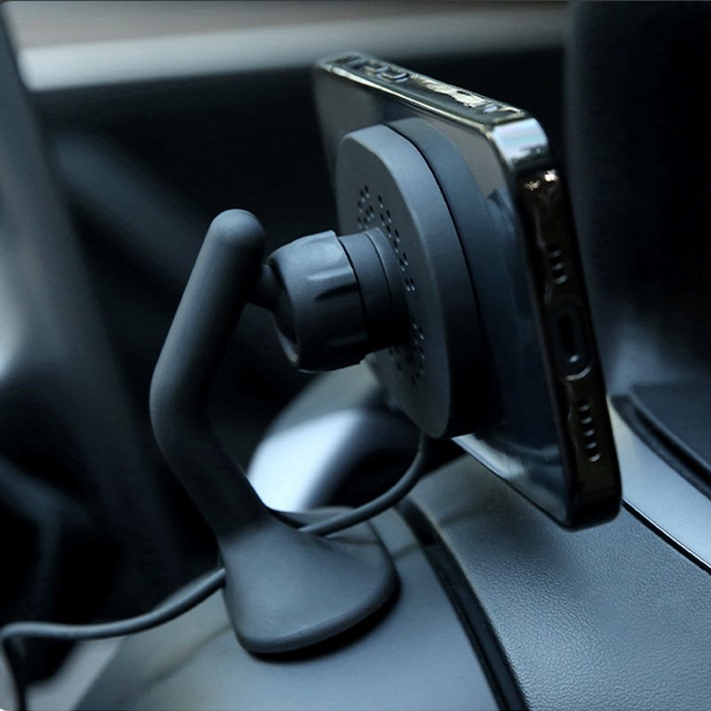 Magnetic Phone Car Mount Fast Charging Model 3 Model Y Wireless Car Charger with Mobile Holder for Tesla