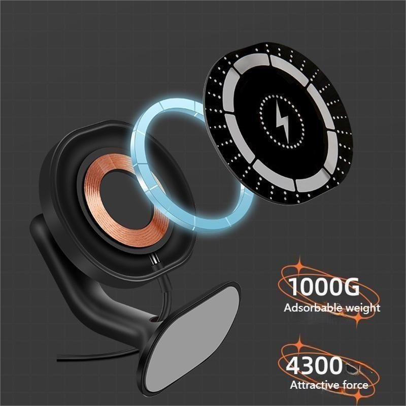 Magnetic Phone Car Mount Fast Charging Model 3 Model Y Wireless Car Charger with Mobile Holder for Tesla