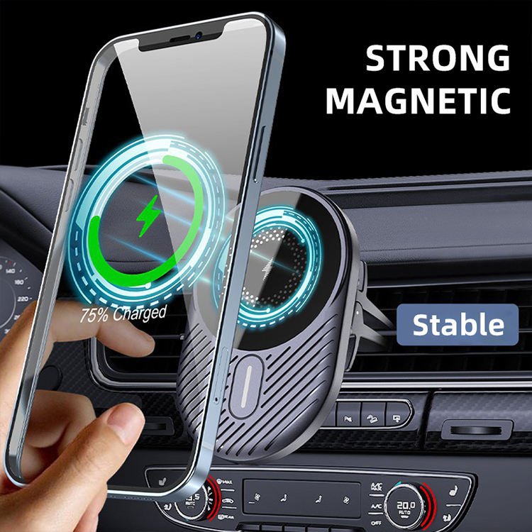 New Arrival Magnetic Car Charger Wireless Phone Holder Magnet For Iphone 15 14 13 12 Qi 15W Fast Car Wireless Charger