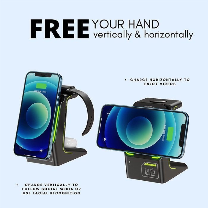 Wholesale Price Charging Holder 3 In 1 magnet Wireless Charger with magnet power bank