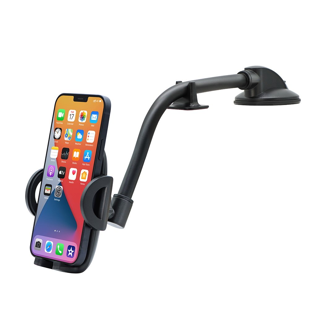 Strong Suction Cup Phone Holder for Dashboard Gooseneck Long Arm Magnetic Suction Phone Holder Unobstructed Vision Handyhalter
