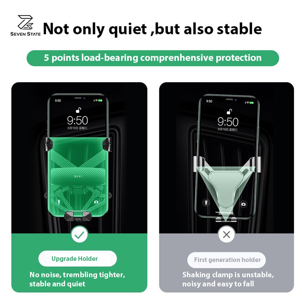 Wholesale Gravity Car Mount Mobile Phone Holder,universal Mobile Phone Stand,adjustable Car Vent One Touch Car Phone Holder V626