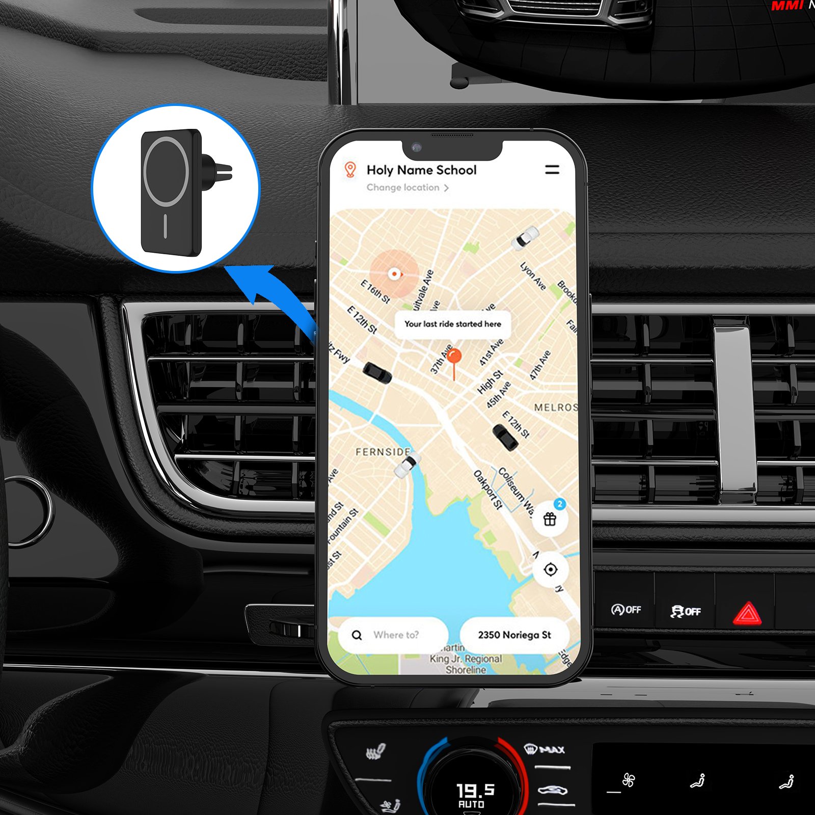 M11 Stong Magnetic Mobile Stand Cell Phone Holder for Car