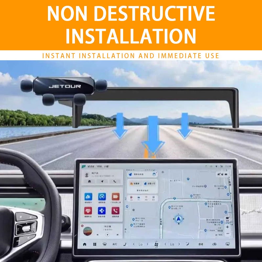 Car Invisible Telescopic Mobile Phone Mount Holder Phone Auto Air Vent Mount Holder For Chery Jetour Traveller T2