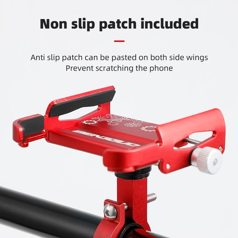 Aluminum Stable Bicycle Handlebar Cradle Cell Phone Holders Adjustable Motorcycle Mobile Phone Holder Mount for Bike Scooter