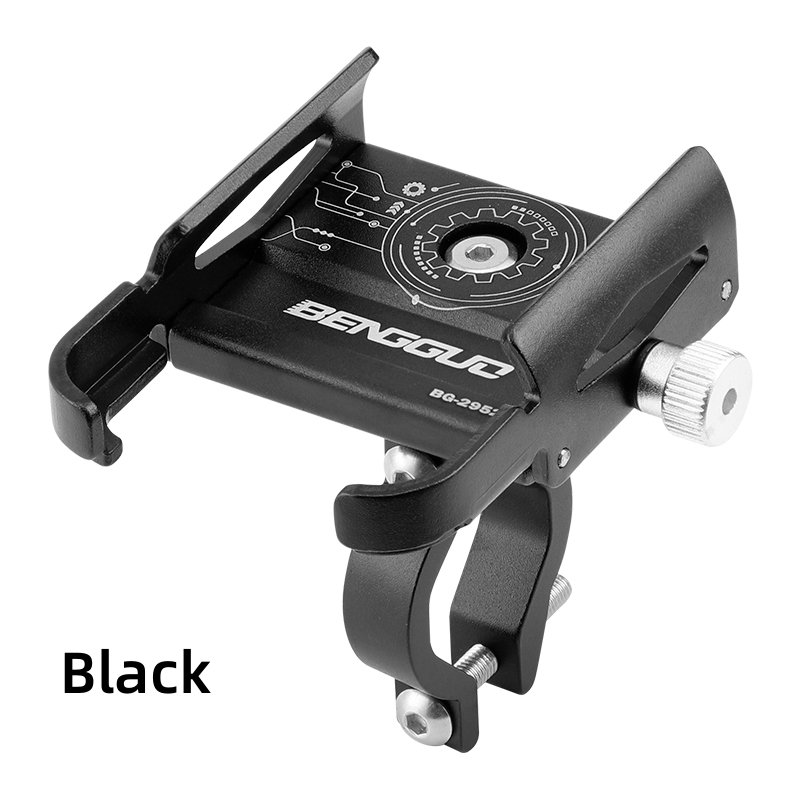 Aluminum Stable Bicycle Handlebar Cradle Cell Phone Holders Adjustable Motorcycle Mobile Phone Holder Mount for Bike Scooter