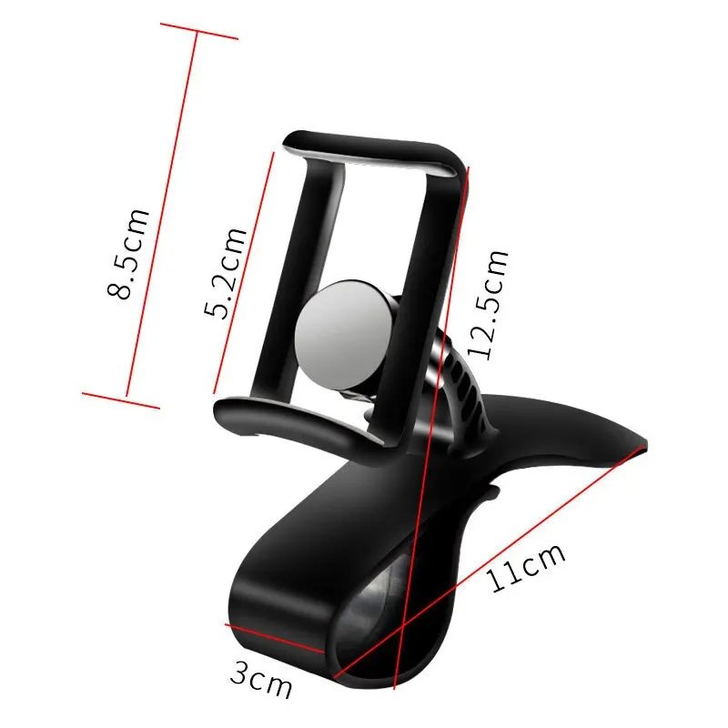 Car Phone Holder Stand Universal Dashboard Clip Mount GPS Bracket Car Mobile Phone Support in Car For iPhone Xiaomi Samsung
