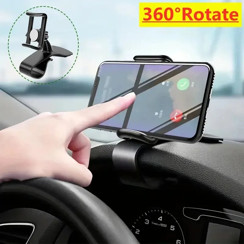 Car Phone Holder Stand Universal Dashboard Clip Mount GPS Bracket Car Mobile Phone Support in Car For iPhone Xiaomi Samsung