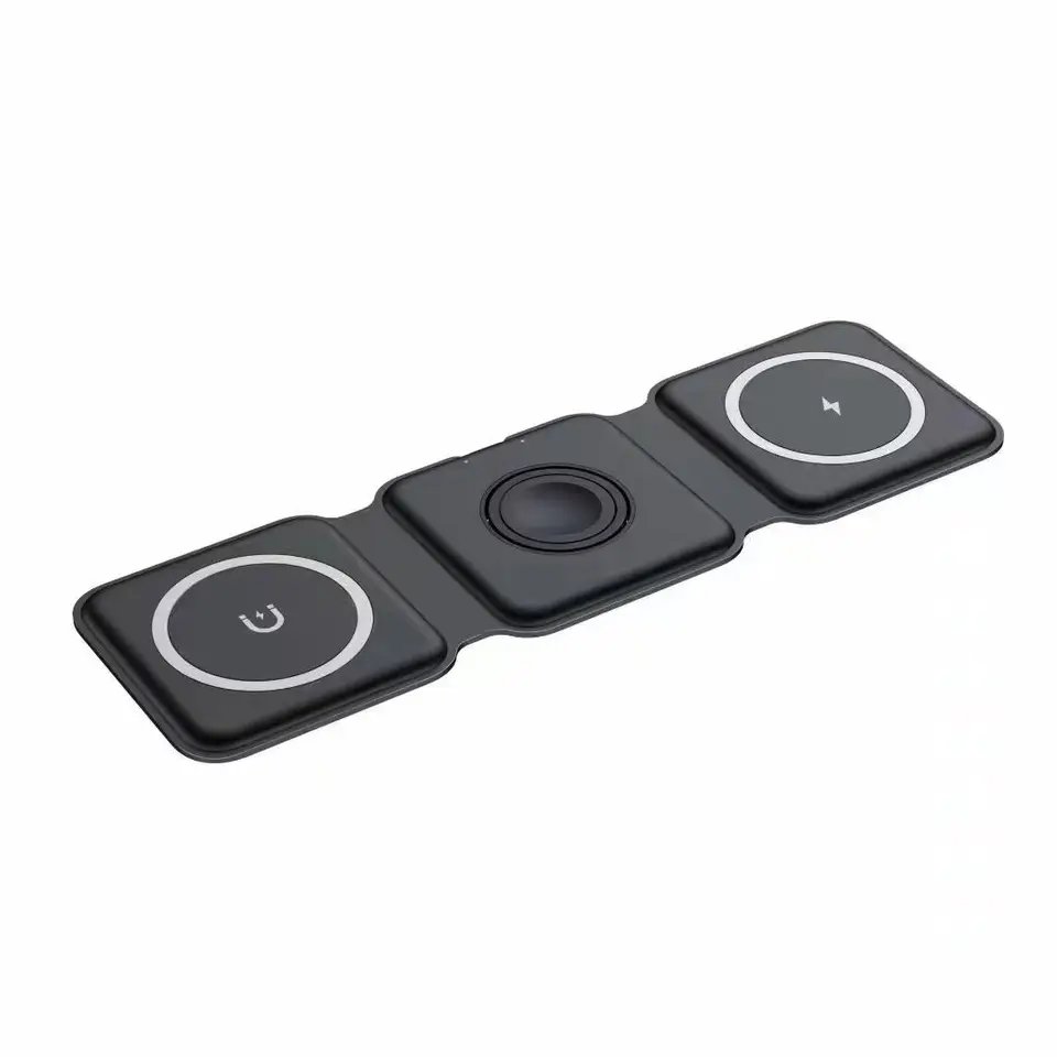 Trending Products 2023 Wireless Charger 3 In 1 Magnetic Multi-function Smart Watch Charger Wireless for IPhone