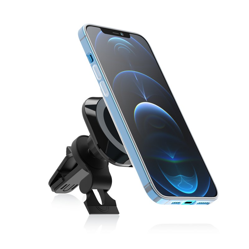 2022 New Luxury 15w wireless car magnetic phone holder charger car mobile mount Air Vent magnetic wireless car charger