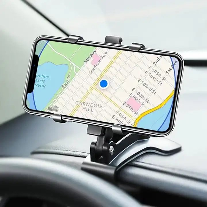 Universal 360 Degree Rotation Car Dashboard Cell Phone Holder for 4 to 7 inch Smartphone Bracket Car Clip Phone Mount Stand