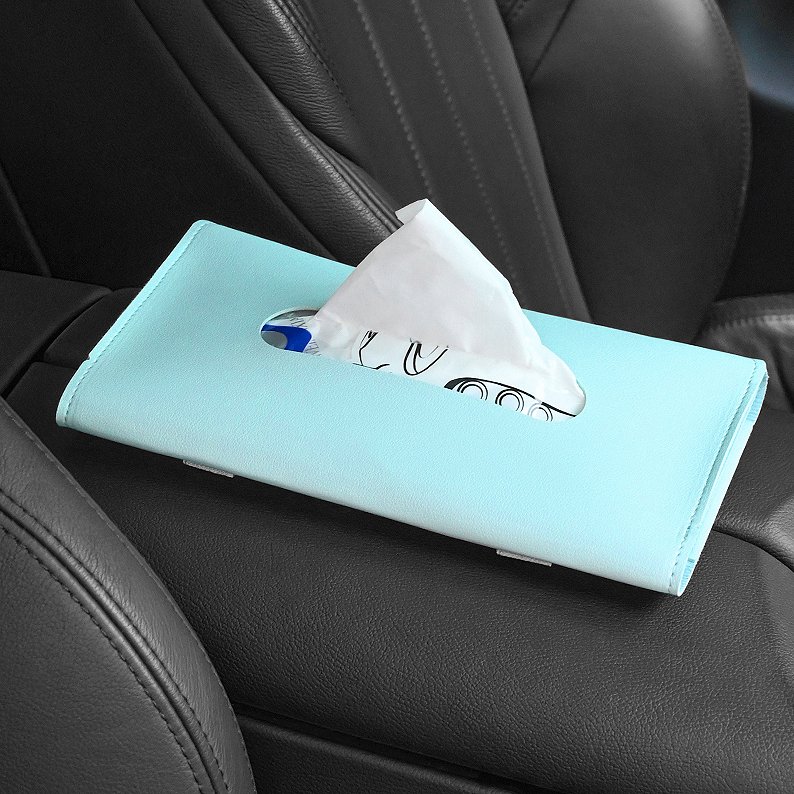Factory Wholesale Cheap Price High Quality PU Leather Car Sun Visor Masked Holder for Car Sun Visor Tissue Holder