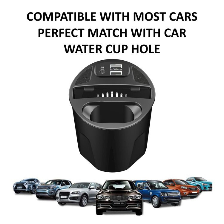 15W Wireless Fast Charging Car Charger Cup For iPhone 15 14 13 12 11 Pro Max SamSung S21/S20/Note 10 Plus/Note 9 Car Cup Holder