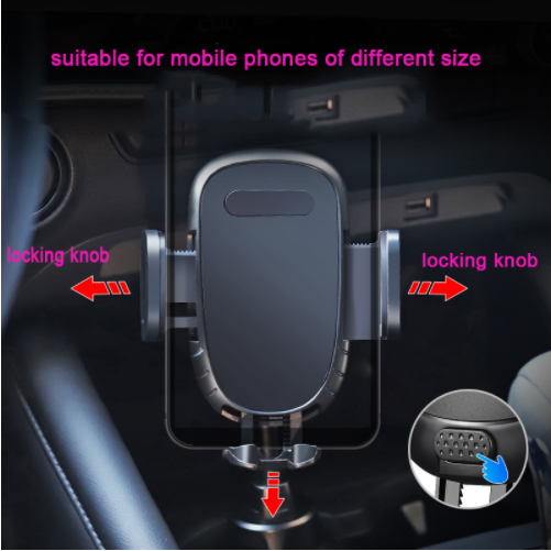 Hot Selling Car Cup Phone Holder 360 Degree Adjustable Cell Phone Mount Mobile Phone Holder For iPhone 13 12 Samsung S21