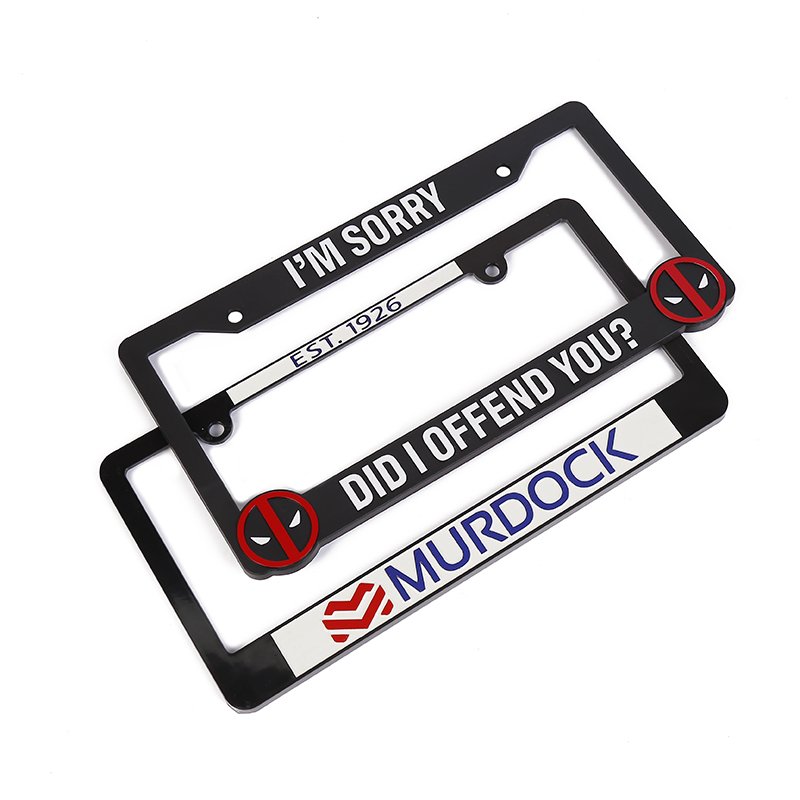 Plastic License Plate Frame Holder Number Cover us standard Cover holder Car Number Plate Frame Custom License Plate Frames