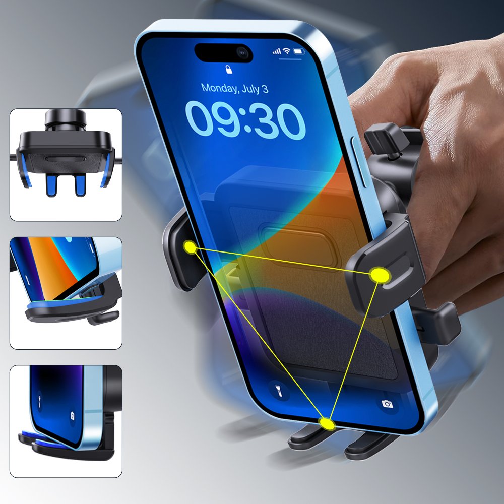 Universal Cell Phone Holder Car One-Touch Hands Free Cradle in Vehicle Car Air Vent Mobile Phone Holder Mount for Smartphone Car