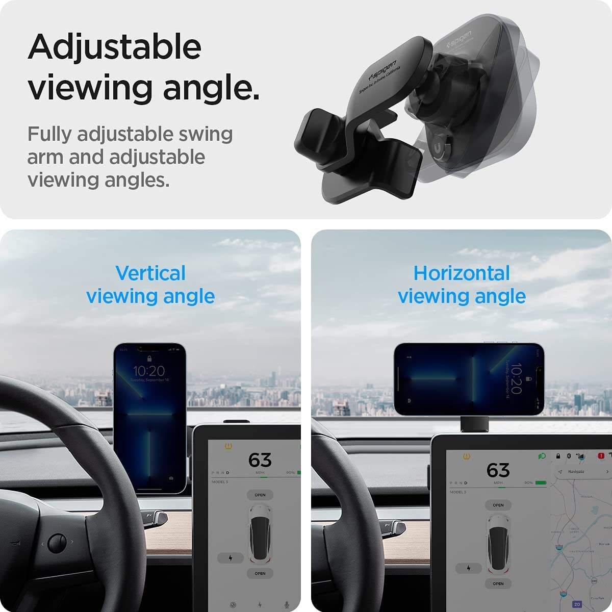 2023 NEW Original Factory Folding Magnetic Car Phone Holder Magnet MagSafe Design Mobile Phone Holder for Tesla Accessories