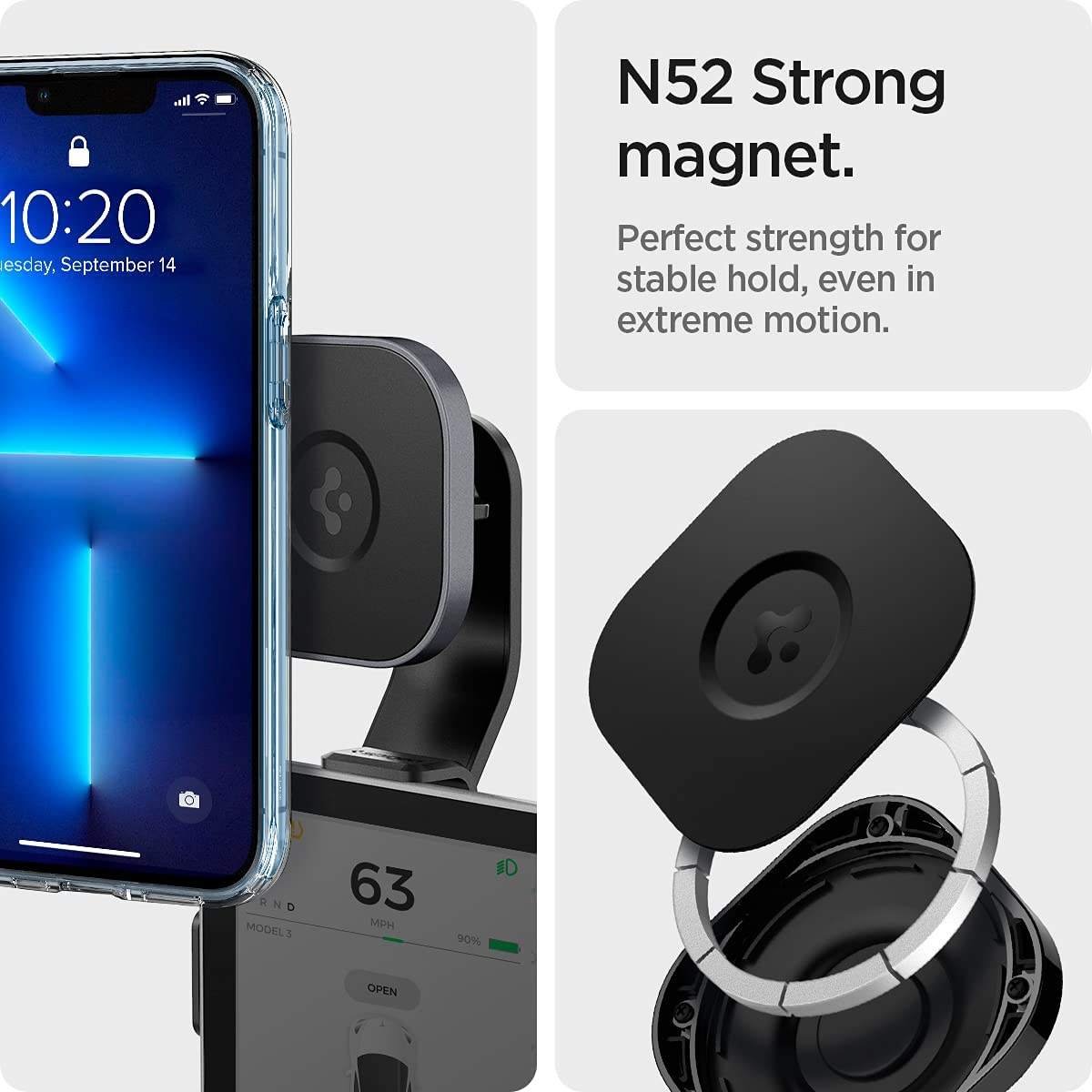 2023 NEW Original Factory Folding Magnetic Car Phone Holder Magnet MagSafe Design Mobile Phone Holder for Tesla Accessories