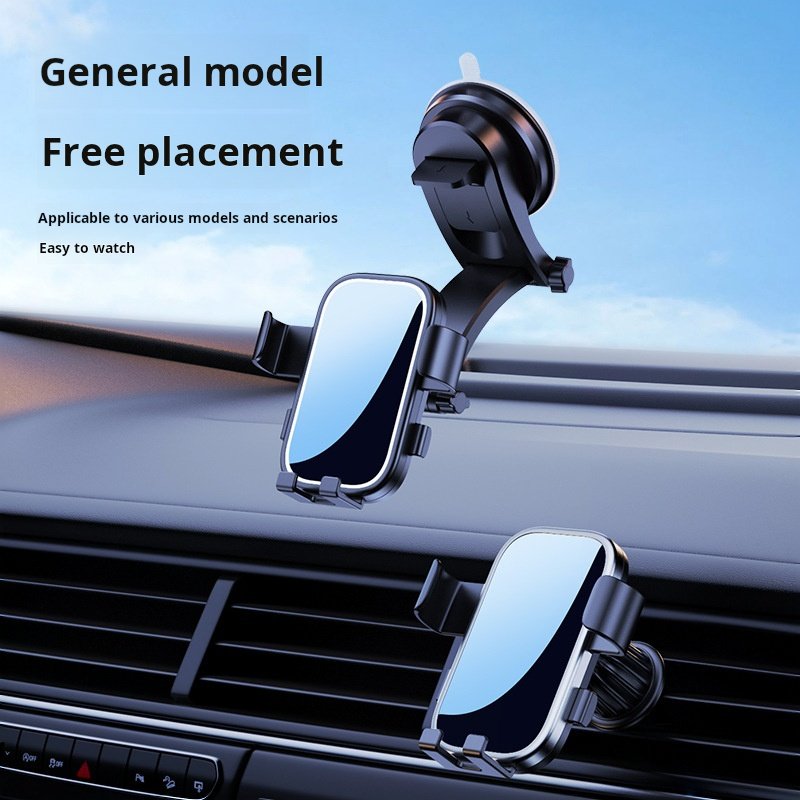 Car phone stand Suction cup auto car outlet hook retractable automatic support phone stand mobile phone holder for car