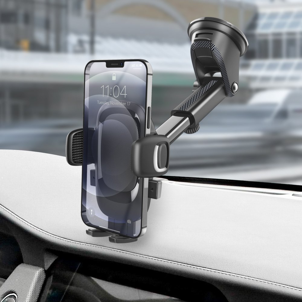 Taiworld Windshield Universal Car Mount Phone Holder 360 Degree Rotation Retractable Mounting For Dashboard Car Phone Stand