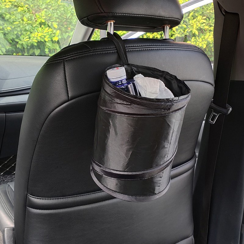 2025 Portable hanging Vehicle Garbage Can Collapsible car dustbin Car Trash Bag