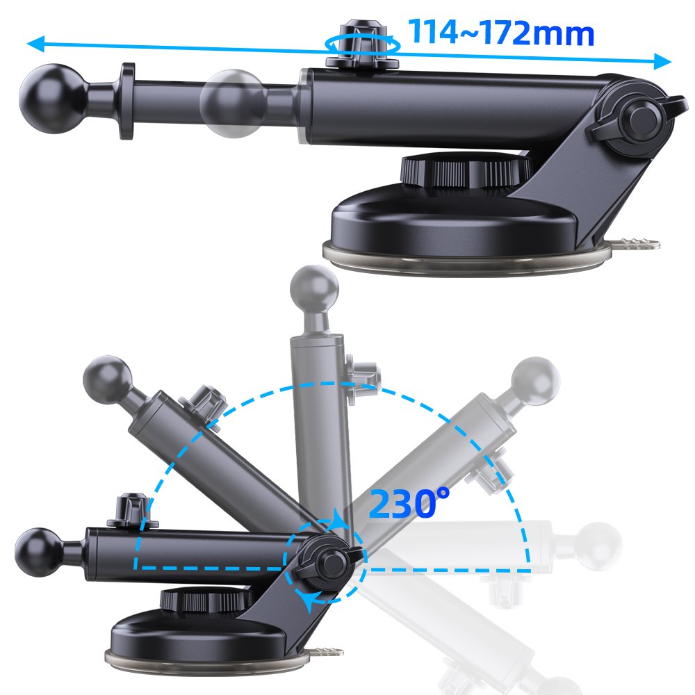 Hot selling products 2024 suction cup car phone mount 360 degree rotation cell phone holder dashboard car mount phone holder
