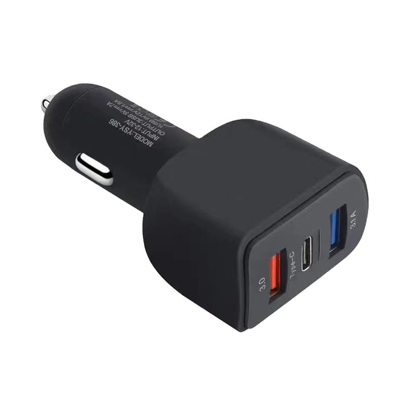 Multi 3 Ports USB Type-c Car Charger Fast Charging for Pd Car Charger DC 5V 7A Mobile Phone QC3.0 Ainope Car Charger Adapter 35W