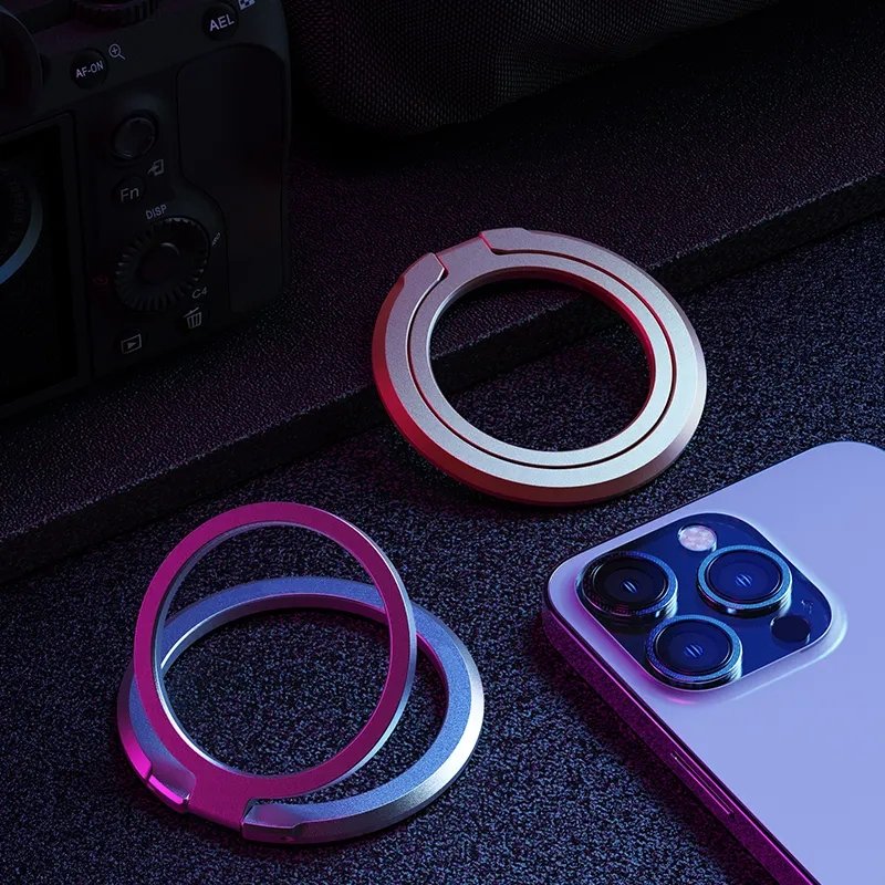 Magnetic mobile phone grip holder luxury finger ring phone holder for mobile phone holder stand