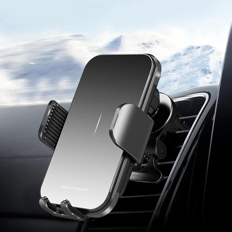 2024 New Wireless Car Charger 15 W Charging Auto-Alignment Auto-Clamping Car Phone Holder Mount iPhoneSamsung Galaxy