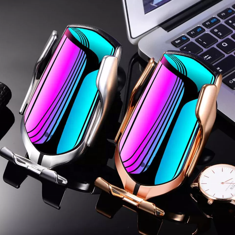 Hot selling 10W fast smart sensor wireless car charger car phone holder wireless charger