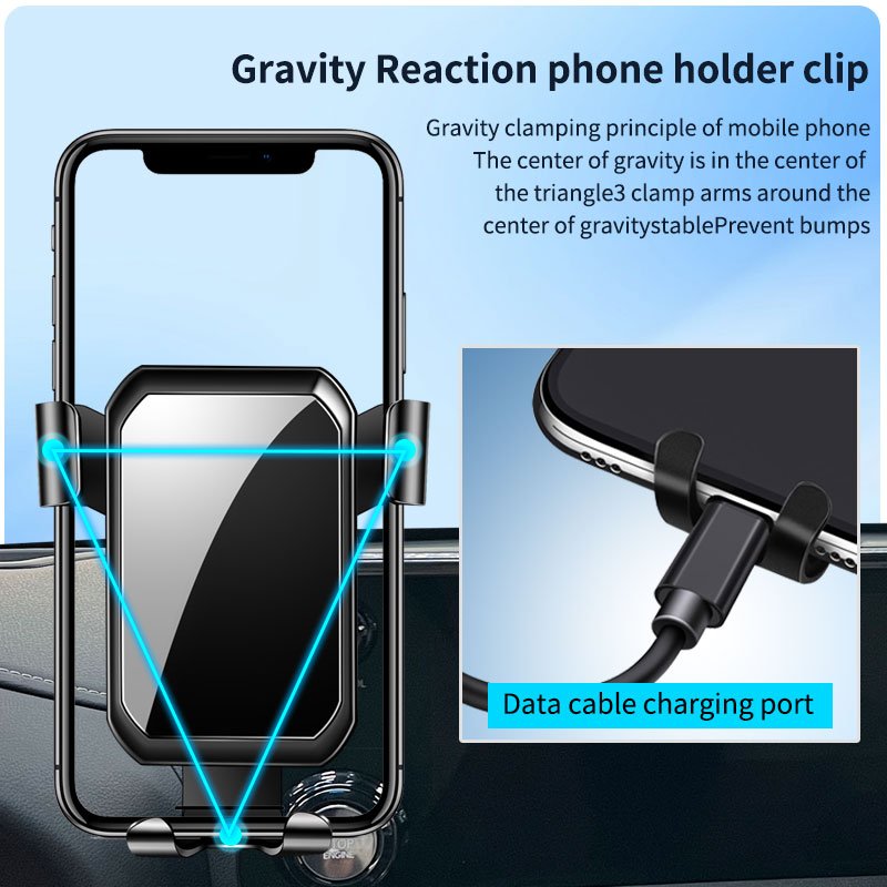 Suitable for Lexus LX600 2022-2023 Car Mobile phone car Mount Gravity ABS aluminum alloy Car product Mobile Phone Holder