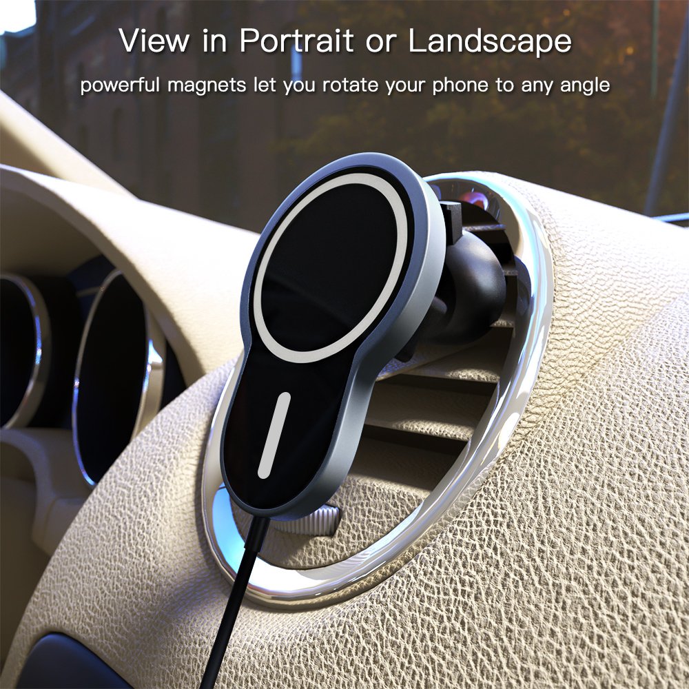 2024 Hot Sale Magnet Wireless Car Charger Mobile Phone Holder Car Charger