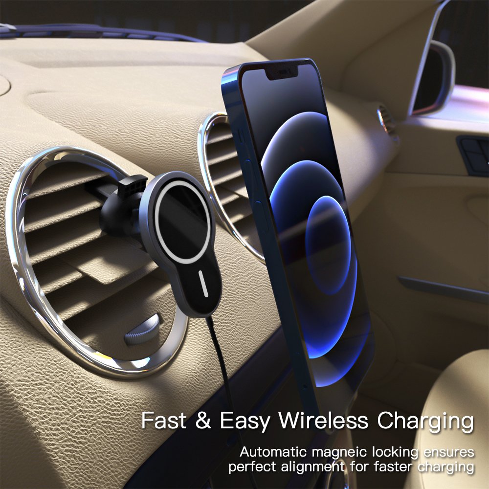 2024 Hot Sale Magnet Wireless Car Charger Mobile Phone Holder Car Charger