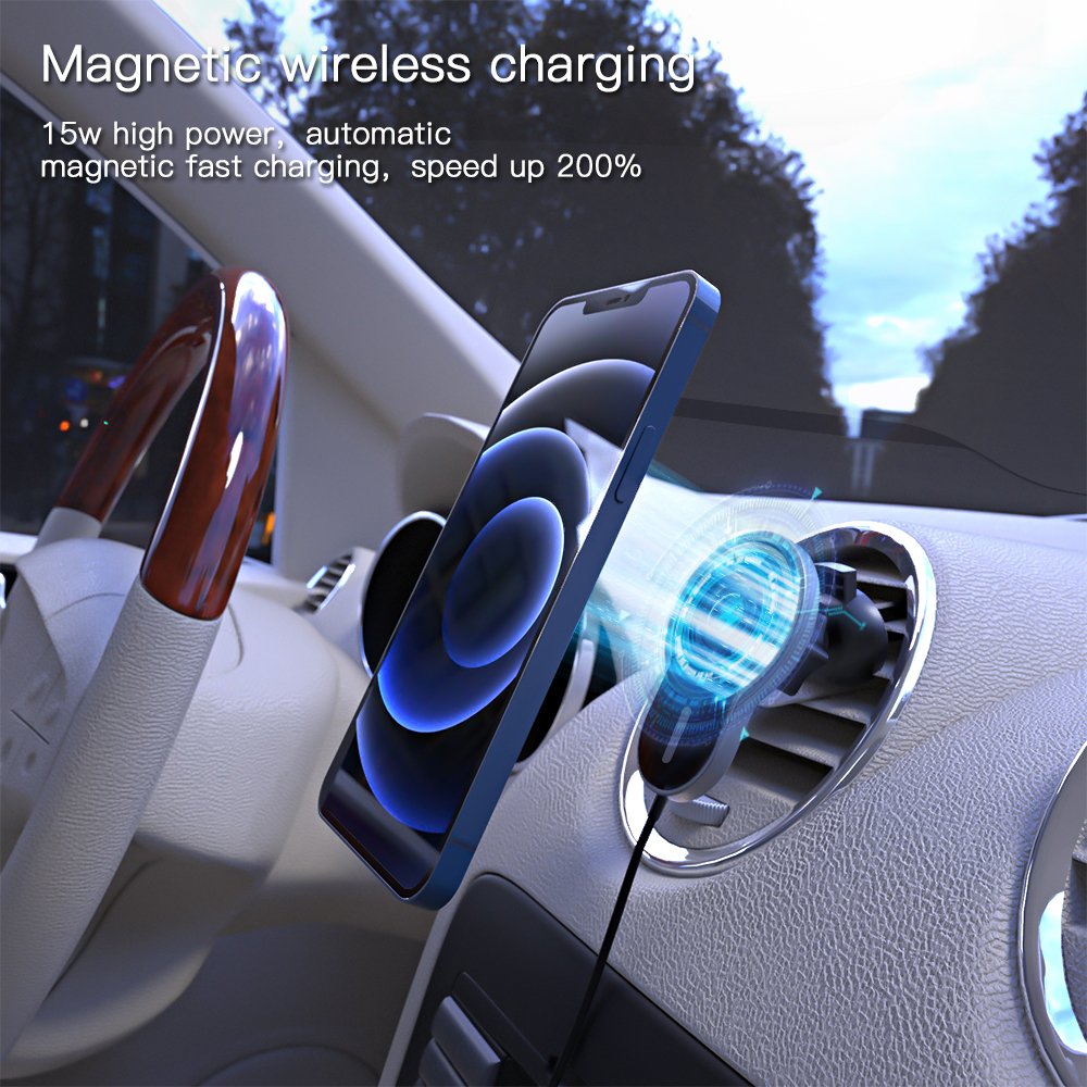 2024 Hot Sale Magnet Wireless Car Charger Mobile Phone Holder Car Charger