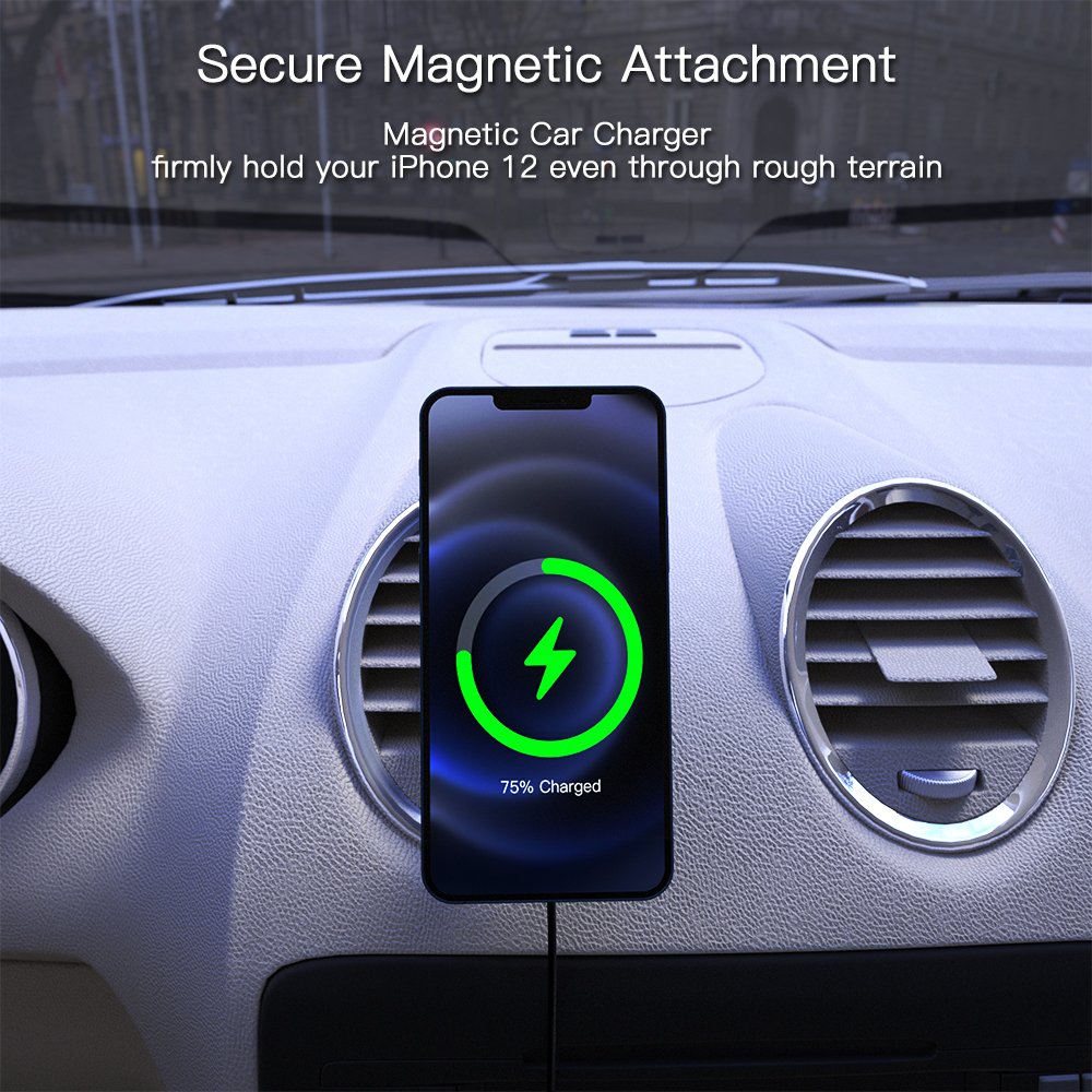 2024 Hot Sale Magnet Wireless Car Charger Mobile Phone Holder Car Charger