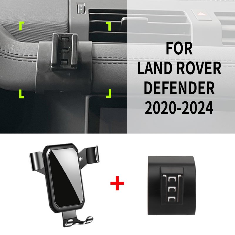 Suitable for Land Rover Defender 2020-2024 Car Mobile phone car Mount ABS aluminum alloy Car product Mobile Phone Holder