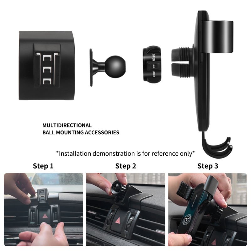 Suitable for Land Rover Defender 2020-2024 Car Mobile phone car Mount ABS aluminum alloy Car product Mobile Phone Holder