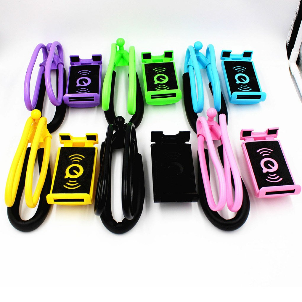 Flexible Lazy Neck Mobile Phone Holder Hanging Necklace Bracket Bed 360 Degree Smart Phones Selfie Holder Stand For Phone Pad