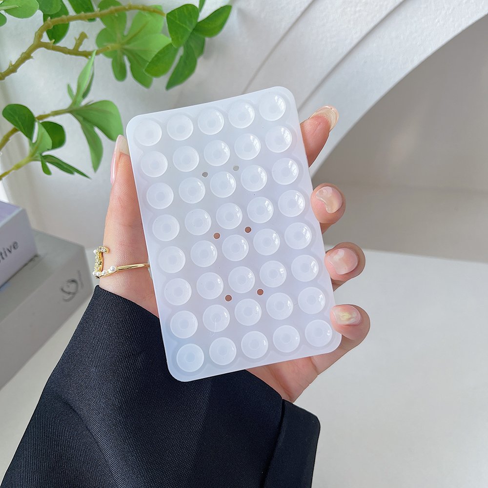 High quality Double Side Anti Slip Suction Cup Silicone Suction Mat Mobile Phone Holder Silicone sucker