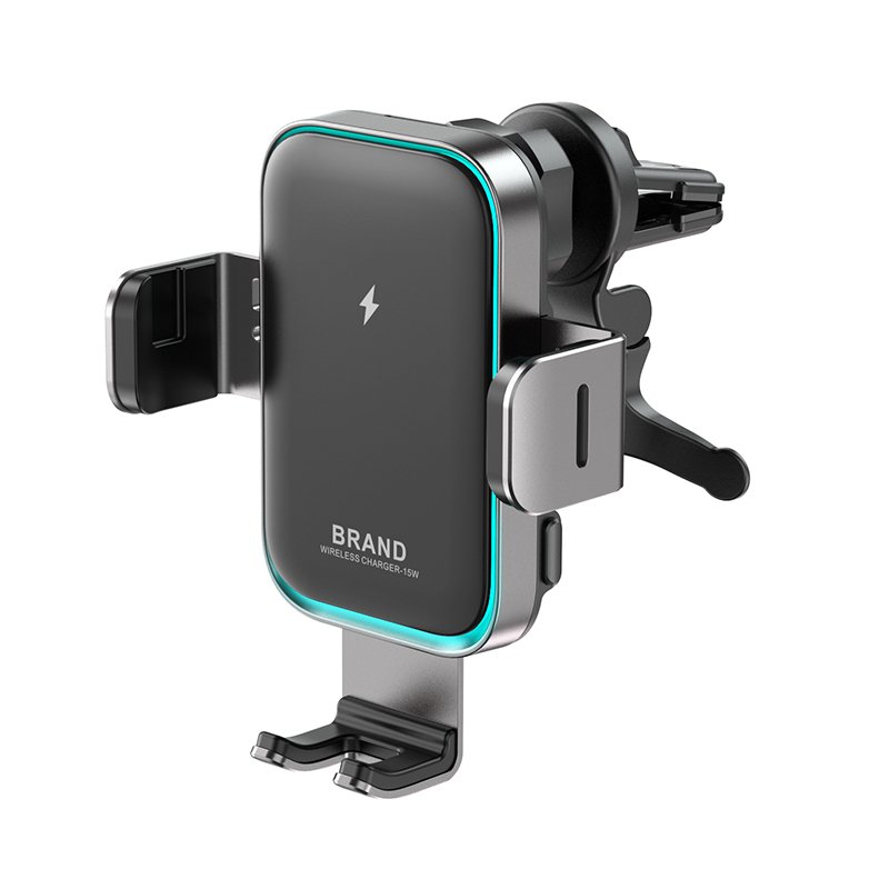 2024 Electronics Accessories 15w Smart Phone Holder Air Vent Car Mount Wireless Charger
