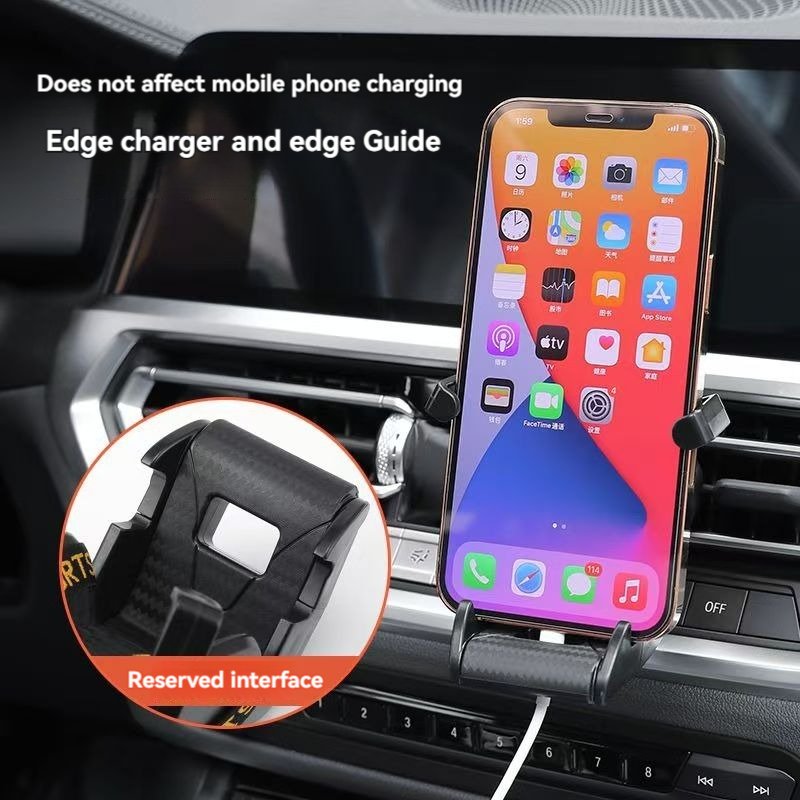Amazon hot product Mini portable car vent Mobile phone stand Creative Racing seat Car navigation stand Car parts
