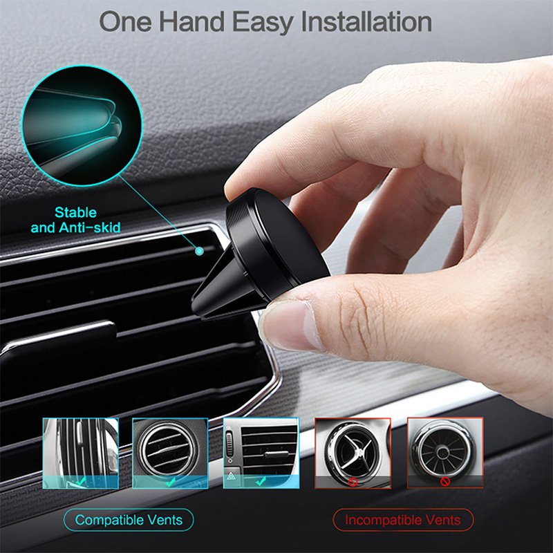 Portable Strong Magnetic Mobile Phone Stand Car Air Vent Mount Holder For Phone