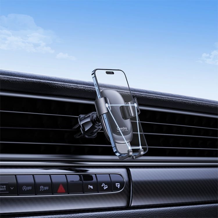 Hot Selling Oneday OH08 Gravity car holder For outlet in car 360 Degree Rotation Alloy Air Outlet Mobile phone holders